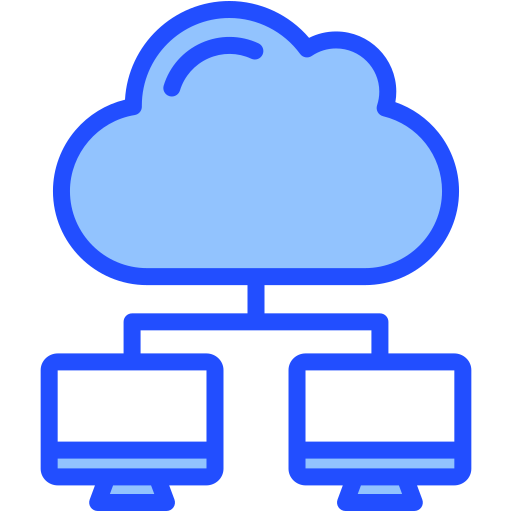 cloud network Generic Blue icon