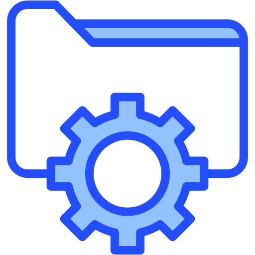 Folder management Generic Blue icon
