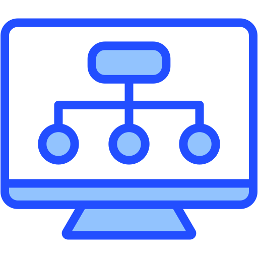 ネットワーク接続 Generic Blue icon