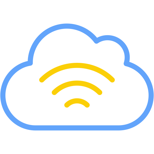 Cloud connection Generic Outline Color icon