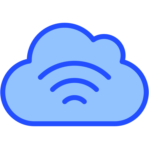 conexión a la nube Generic Blue icono
