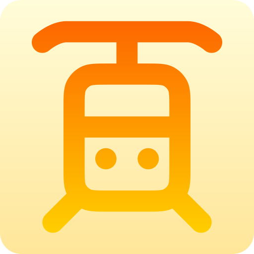 tram Generic Flat Gradient icoon