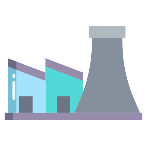 elektrownia jądrowa Generic color fill ikona