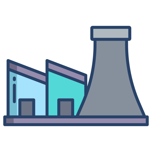 Nuclear plant Generic color outline icon