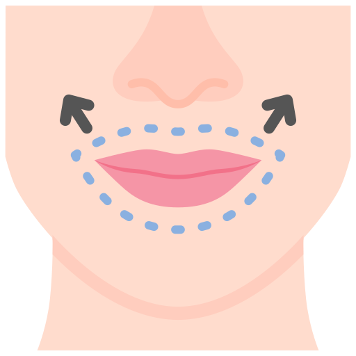 Aumento de labios Generic Flat icono