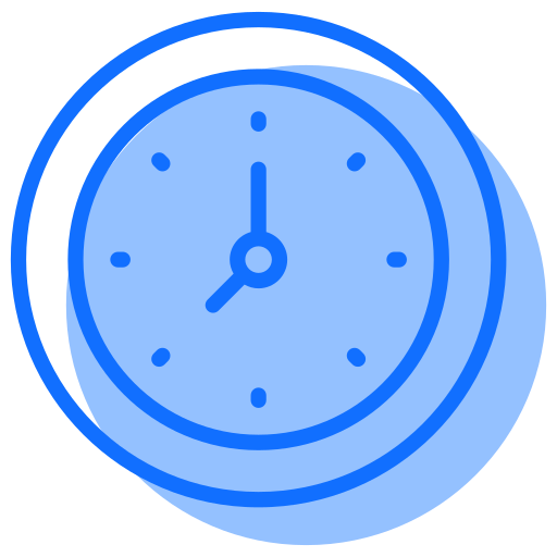 Clock Generic Blue icon