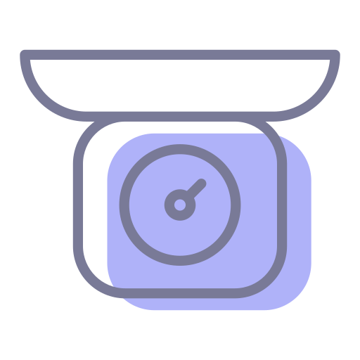 Kitchen Scale Generic Color Omission icon
