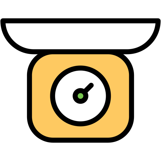 balanza de cocina Generic Outline Color icono