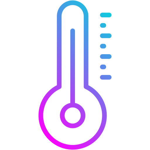 thermomètre Generic Gradient Icône