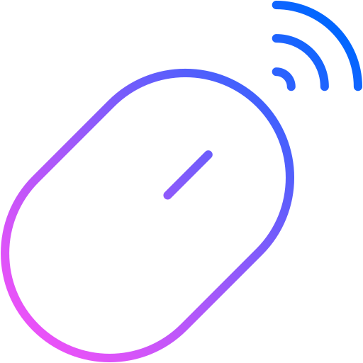 Wireless mouse  Generic Gradient icon