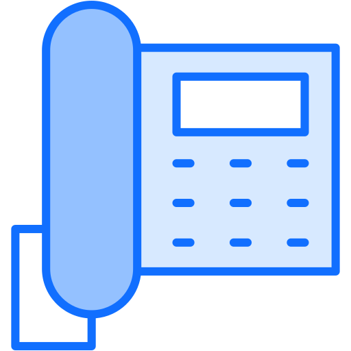 fax Generic Blue icon