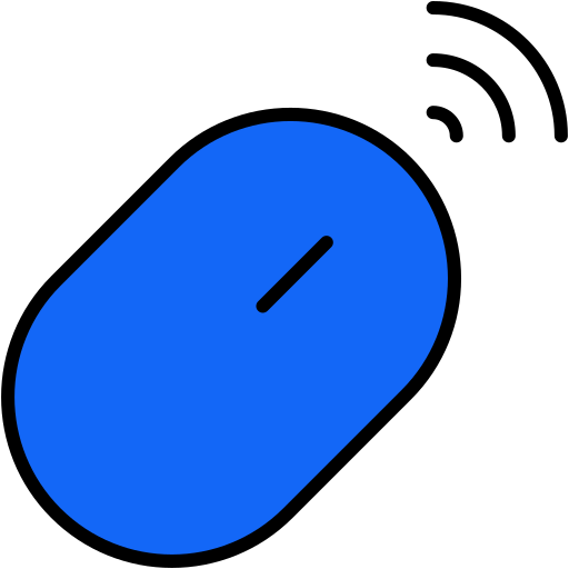 bezprzewodowa mysz Generic Outline Color ikona