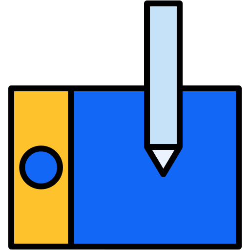 tableta gráfica Generic Outline Color icono