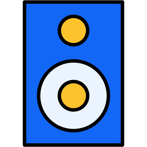 Speaker Generic Outline Color icon