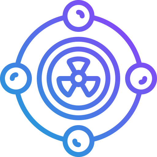 nucléaire Generic Gradient Icône