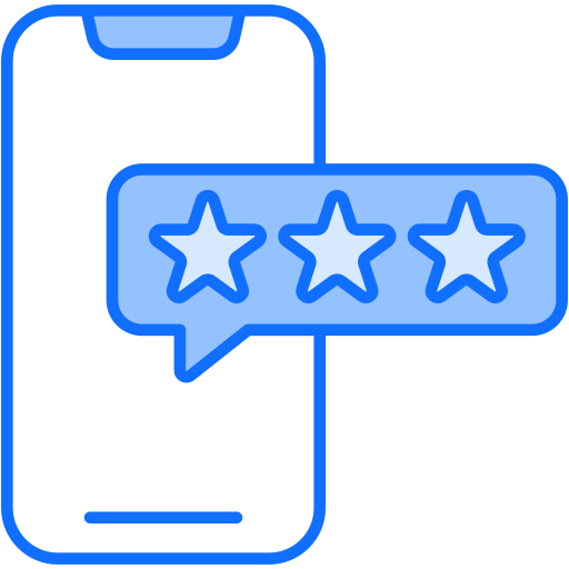 Rating Stars Generic Blue icon