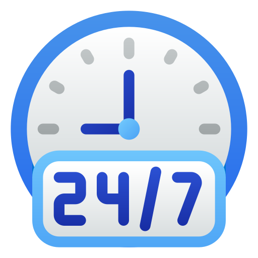 24時間サポート Generic Flat Gradient icon