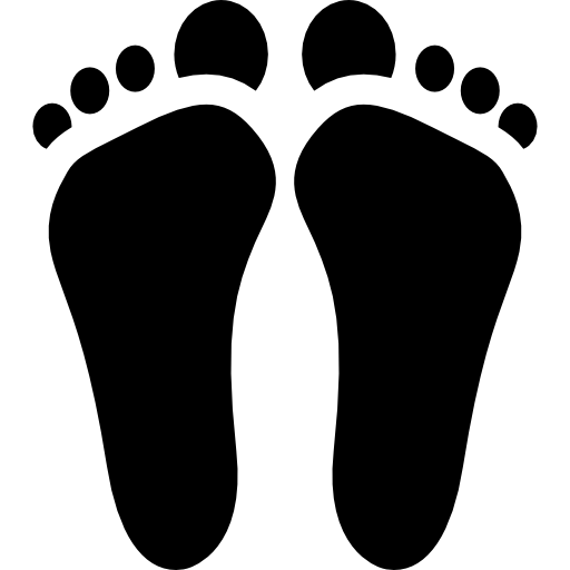 masaje de pies  icono