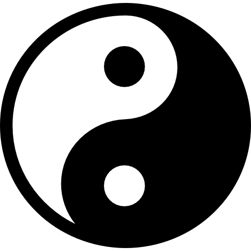 yin e yang  Ícone