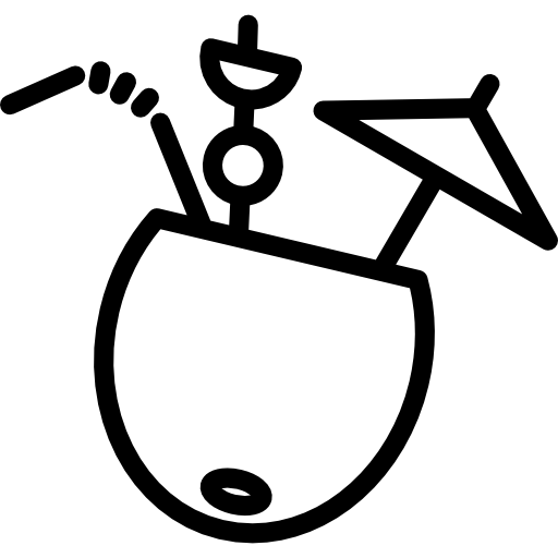 Cocktail Coconaut Special Lineal icon