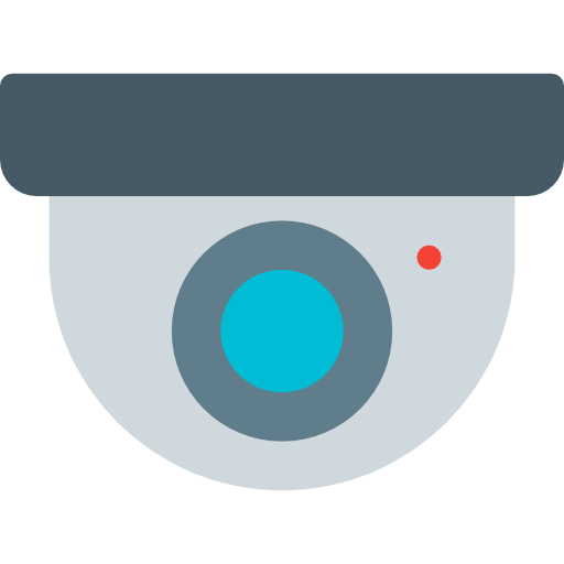 beveiligingscamera Pixel Perfect Flat icoon