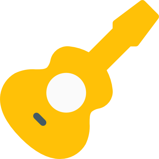 guitarra Pixel Perfect Flat icono