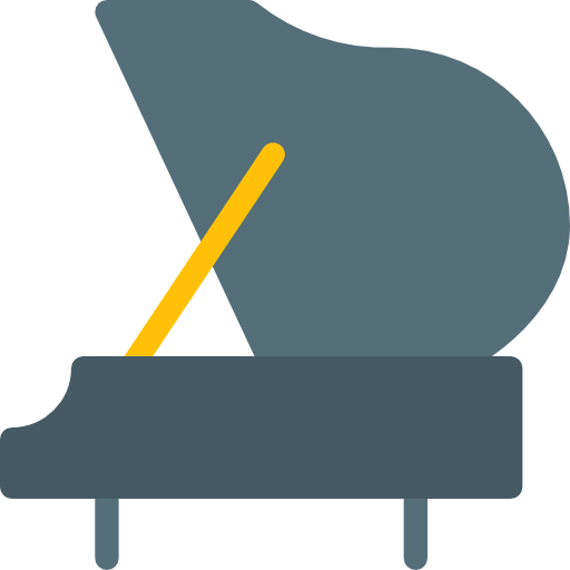 piano Pixel Perfect Flat icono