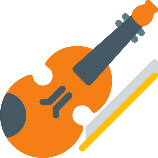 Violin Pixel Perfect Flat icon