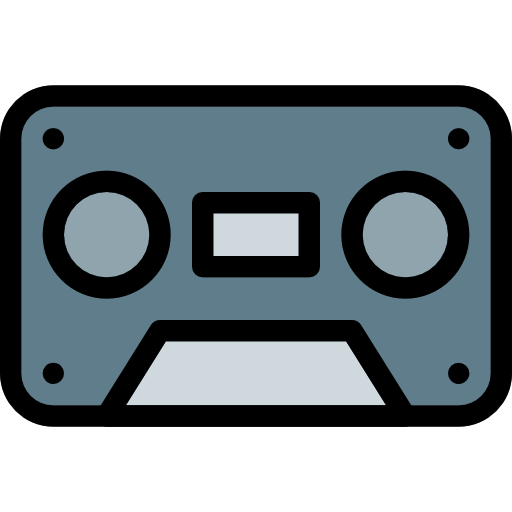 Cassette Pixel Perfect Lineal Color icon