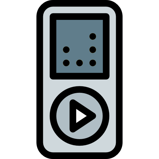 mp3-player Pixel Perfect Lineal Color icon