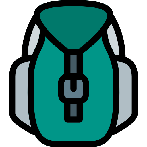 Backpack Pixel Perfect Lineal Color icon