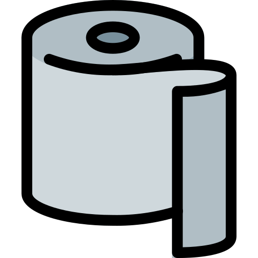 Toilet paper Pixel Perfect Lineal Color icon