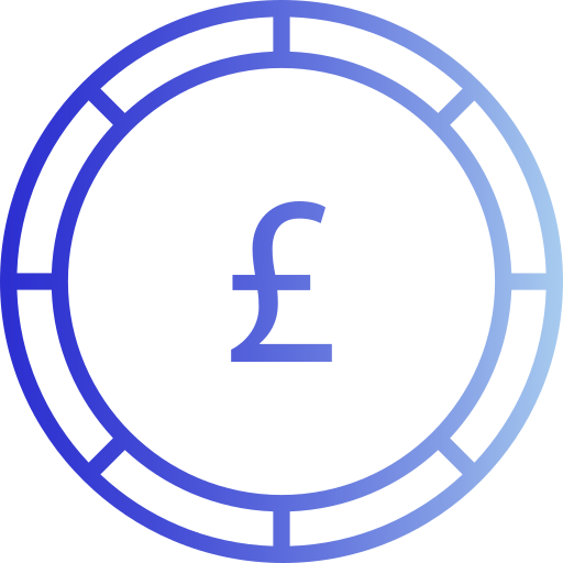 Pound currency Generic Gradient icon