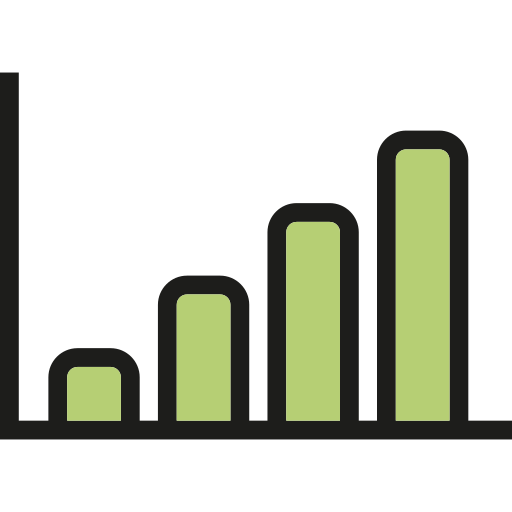 Graph bar Generic Outline Color icon