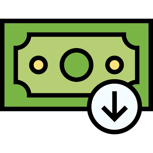 Money drop Generic Outline Color icon