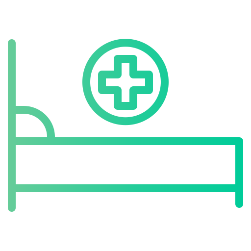 病院用ベッド Generic Gradient icon