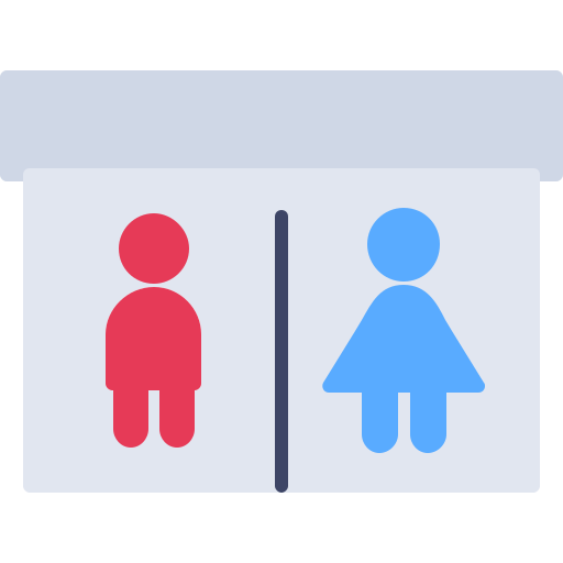 publiczna toaleta Generic Flat ikona