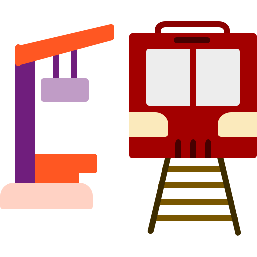 estación de tren Generic Flat icono