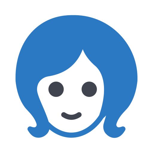 소녀 Generic Blue icon