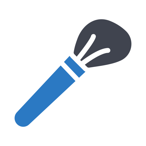 brocha para rubor Generic Blue icono