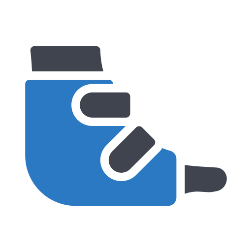 Plastered foot Generic Blue icon