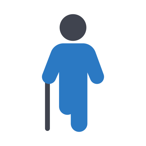 kula inwalidzka Generic Blue ikona