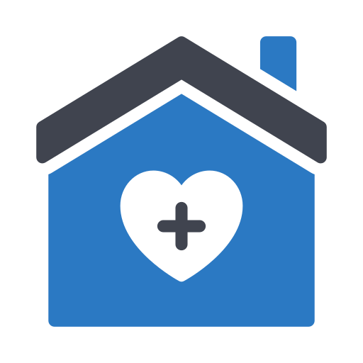 Nursing home Generic Blue icon