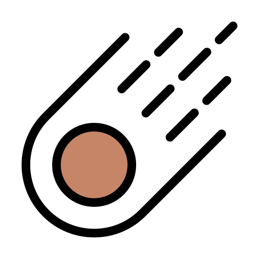 astéroïde Generic Outline Color Icône