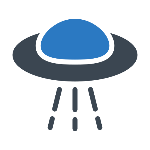 außerirdisches schiff Generic Blue icon