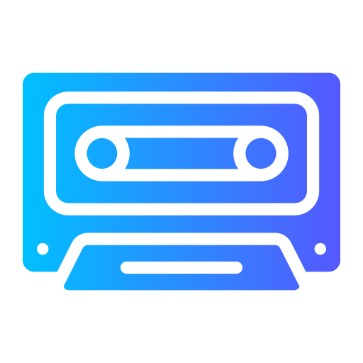 kaseta Generic Flat Gradient ikona