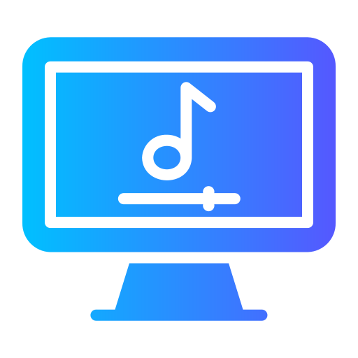 reprodutor de música Generic Flat Gradient Ícone