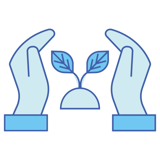 Save plants Generic Blue icon