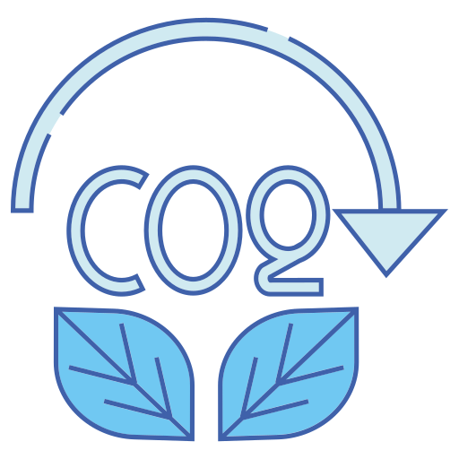 gaz carbonique Generic Blue Icône