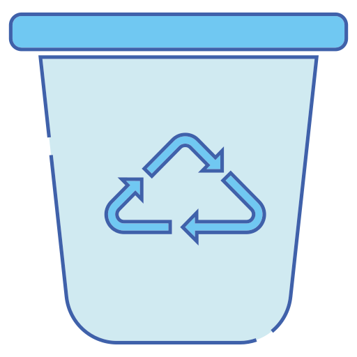 Переработка отходов Generic Blue иконка